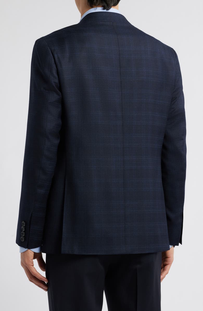 Canali Kei Trim Fit Super 130s Wool Sport Coat, Alternate, color, Navy