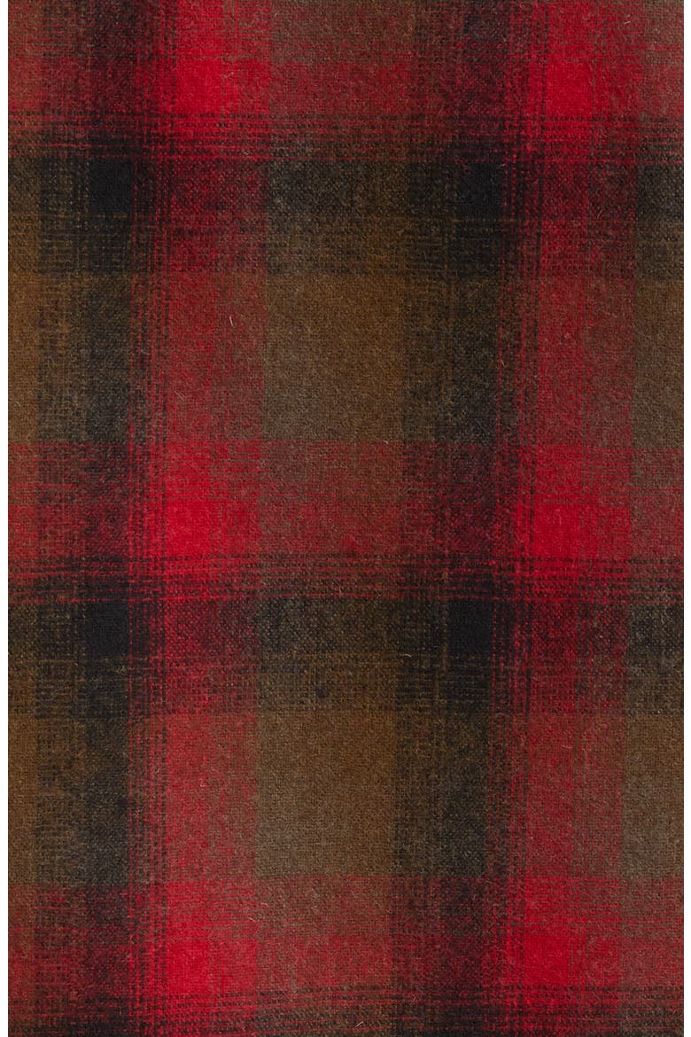 Timberline Plaid Wool Blend Shirt Jacket, Alternate, color, RED/ OLIVE PLAID