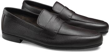 ドレスシューズ・革靴・ビジネスシューズ John Lobb Chocolate Leather Thorne Loafers John Lobb - Thorne Dark Brown Leather Loafer | Mitchell Stores