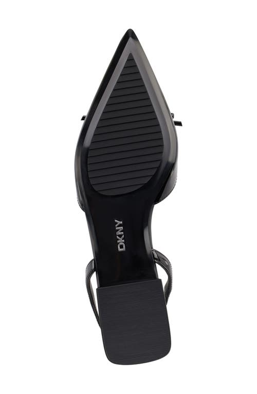 Dkny Mahaska Slingback Pointed Toe Flat In Black