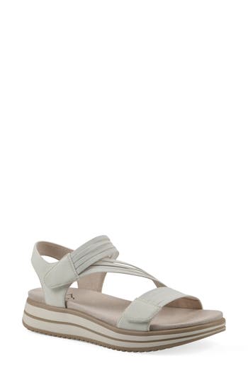 Cliffs By White Mountain Hapford Sandal In White Nubuck