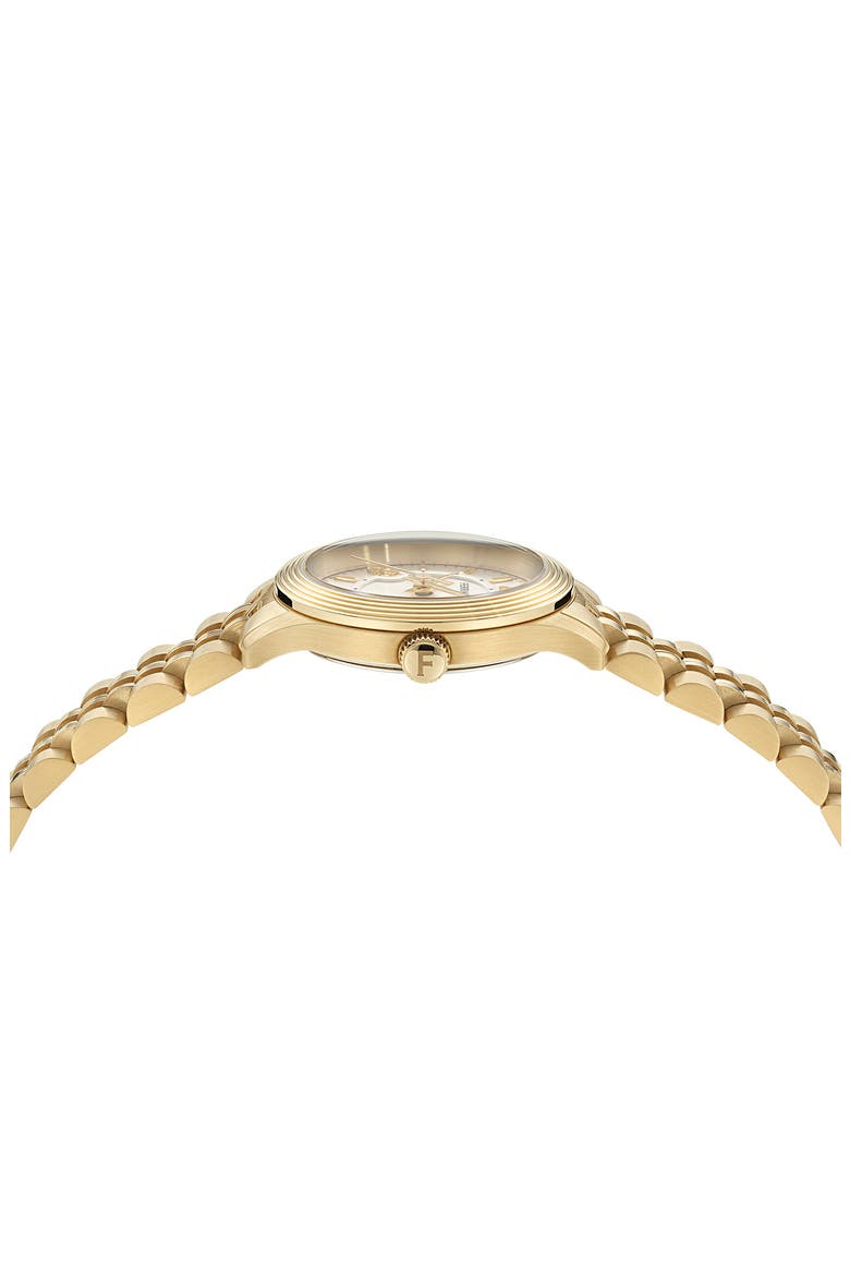 Duo Bracelet Watch, 28mm, Alternate, color, IP YELLOW GOLD