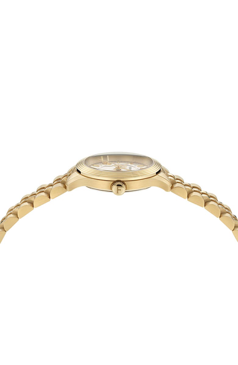 FERRAGAMO Duo Bracelet Watch, 28mm, Alternate, color, Ip Yellow Gold