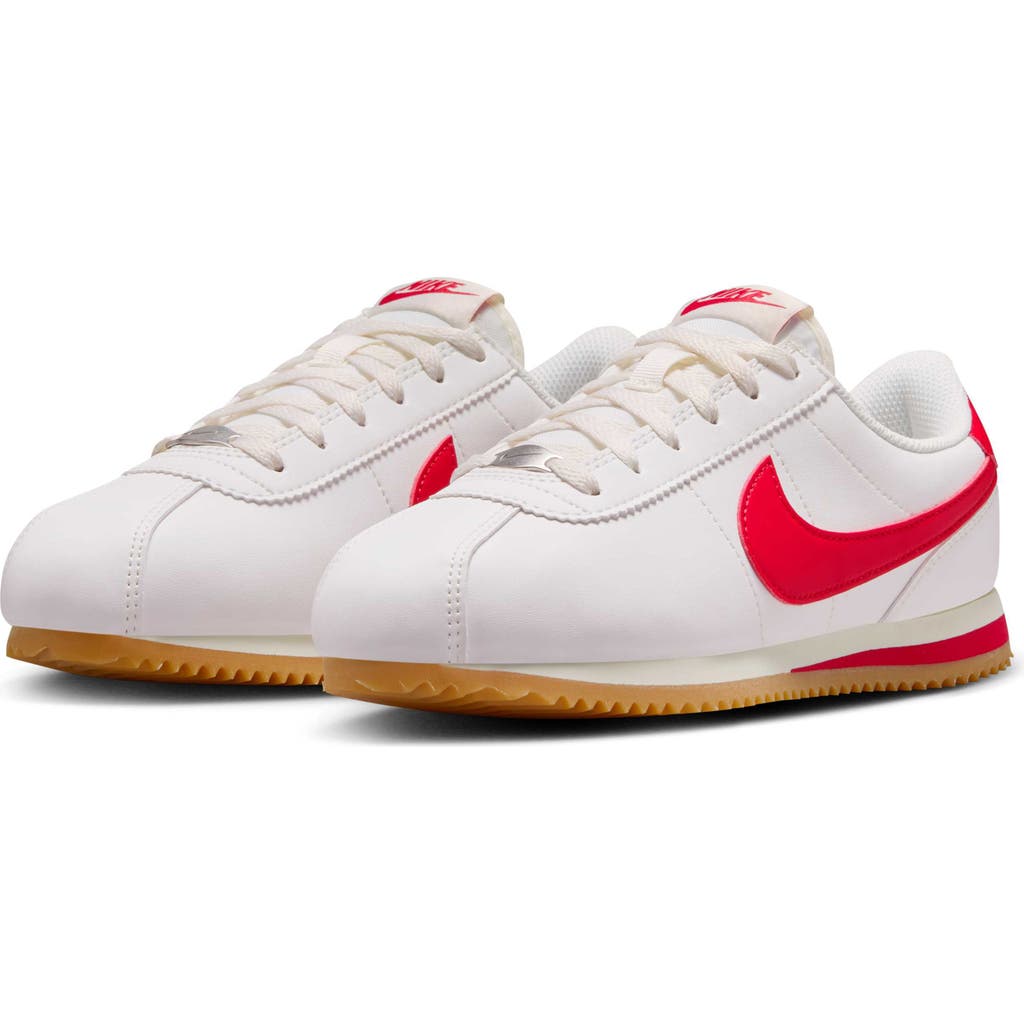 Nike Cortez Sneaker In Sail/gum Yellow/red