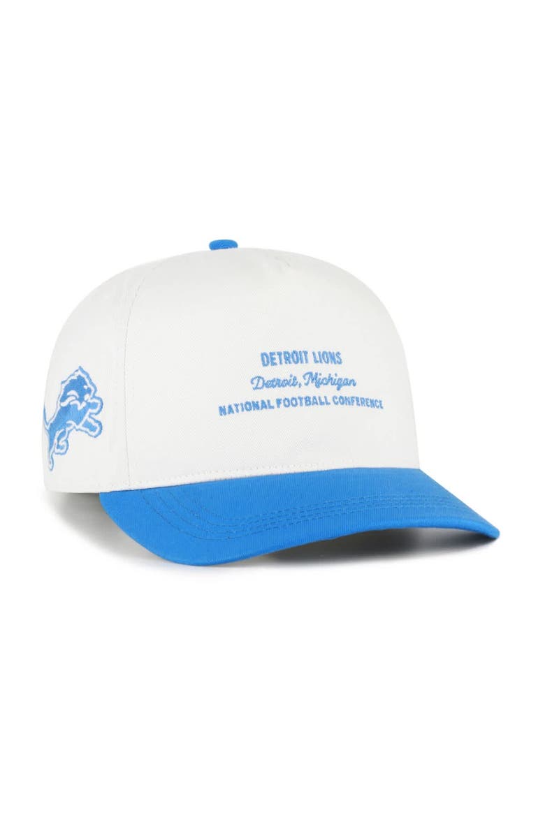 Men's '47  White Detroit Lions Contemporary Two-Tone Hitch Adjustable Hat, Main, color, White