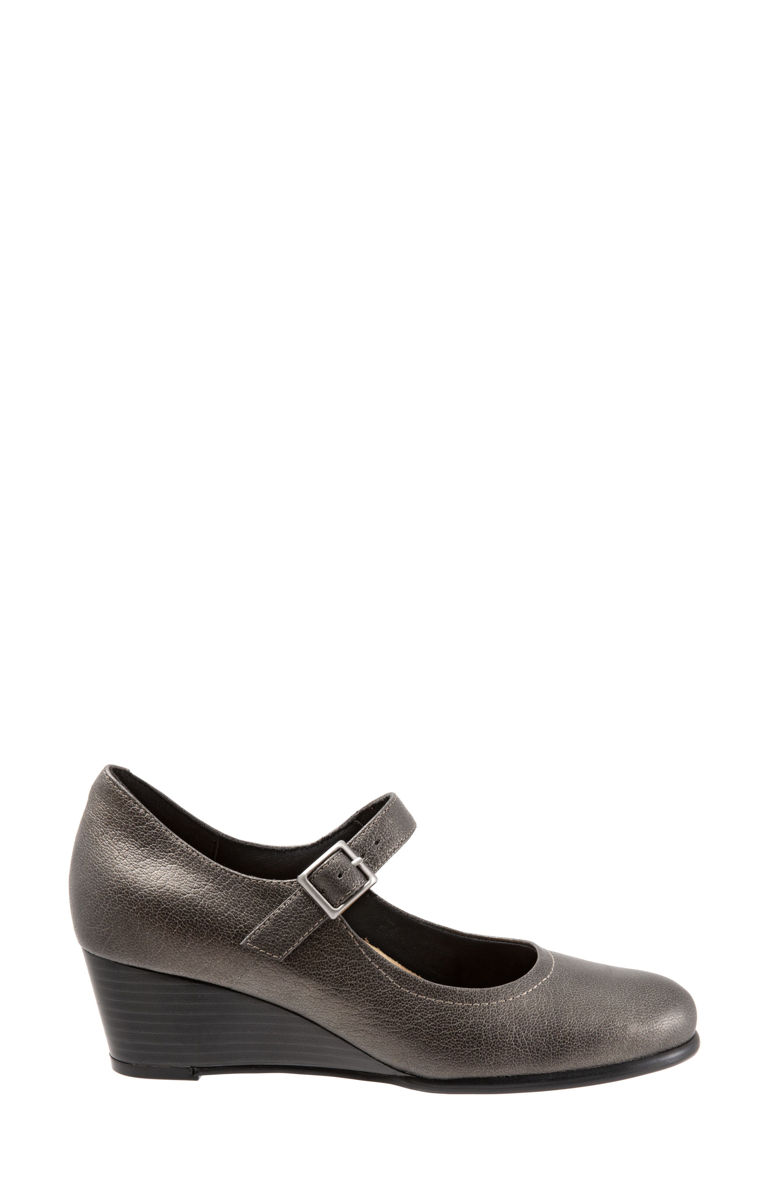 Willow Mary Jane Wedge Pump, Alternate, color, PEWTER LEATHER