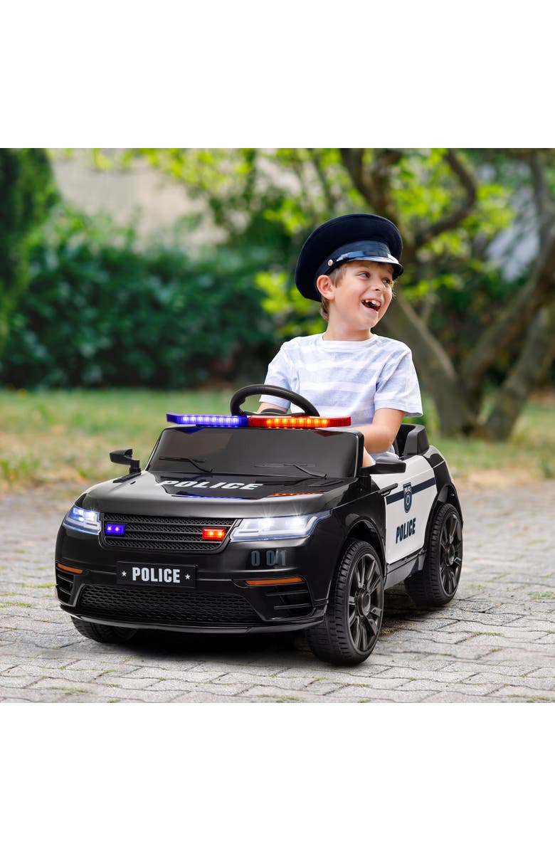 Qaba 12V Kids Electric Car w/ Remote Control, Spring Suspension, Alternate, color, Black