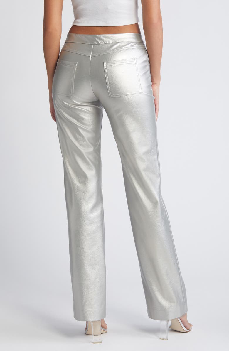 Mistress Rocks Faux Leather Straight Leg Pants, Alternate, color, 