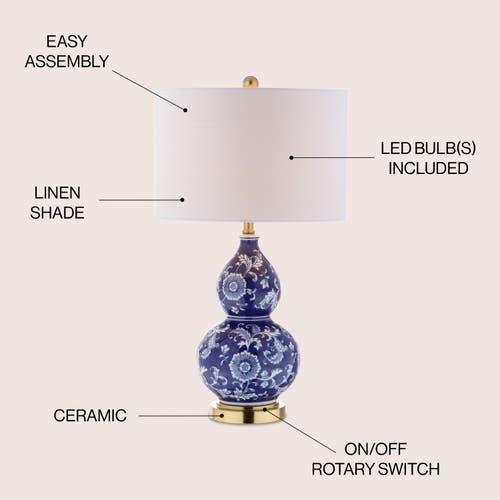 Jonathan Y Designs Lee 27in Ceramic Chinoiserie Table Lamp