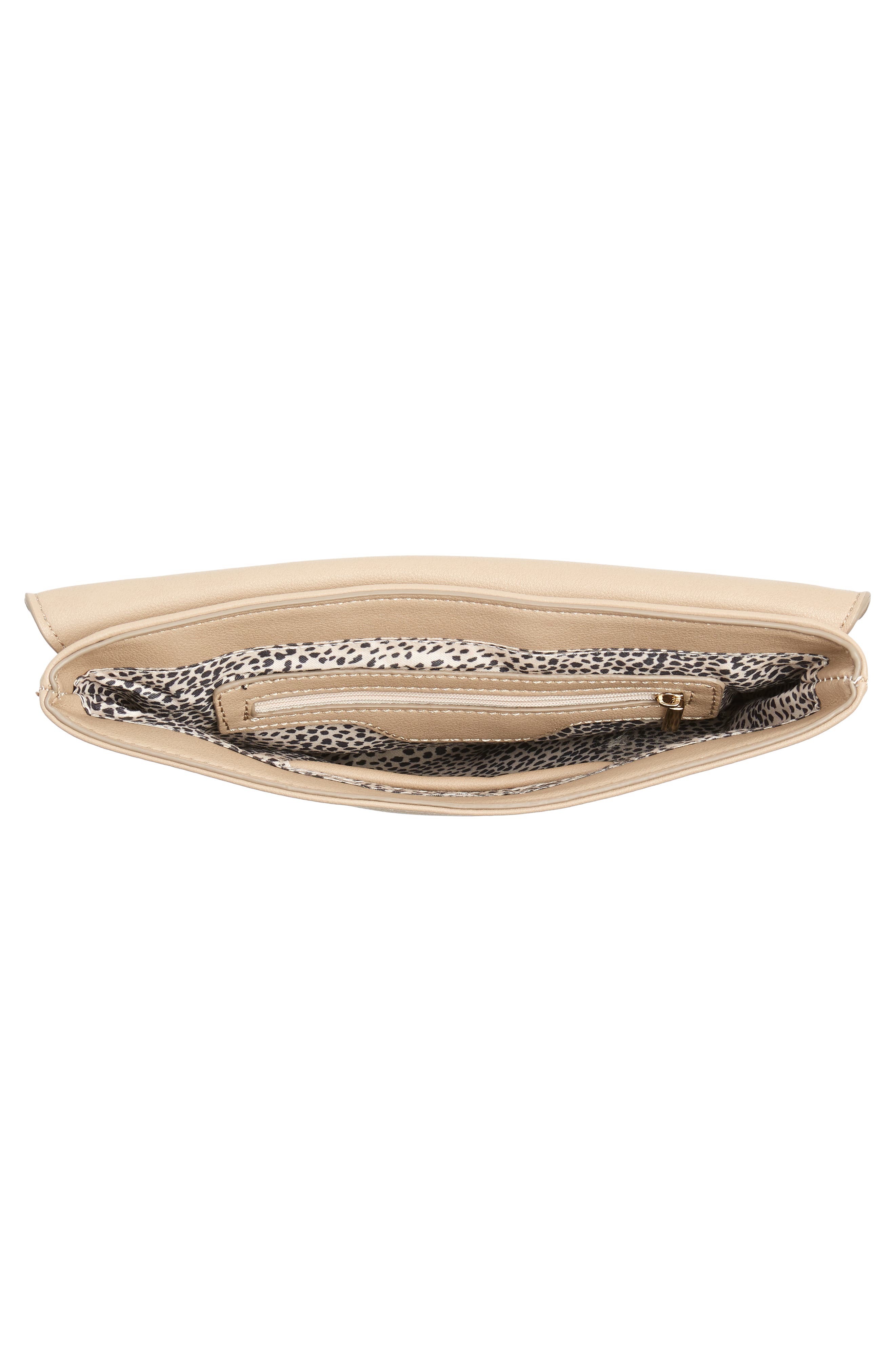 Resin Handle Clutch, Alternate, color, TAUPE/ IVORY