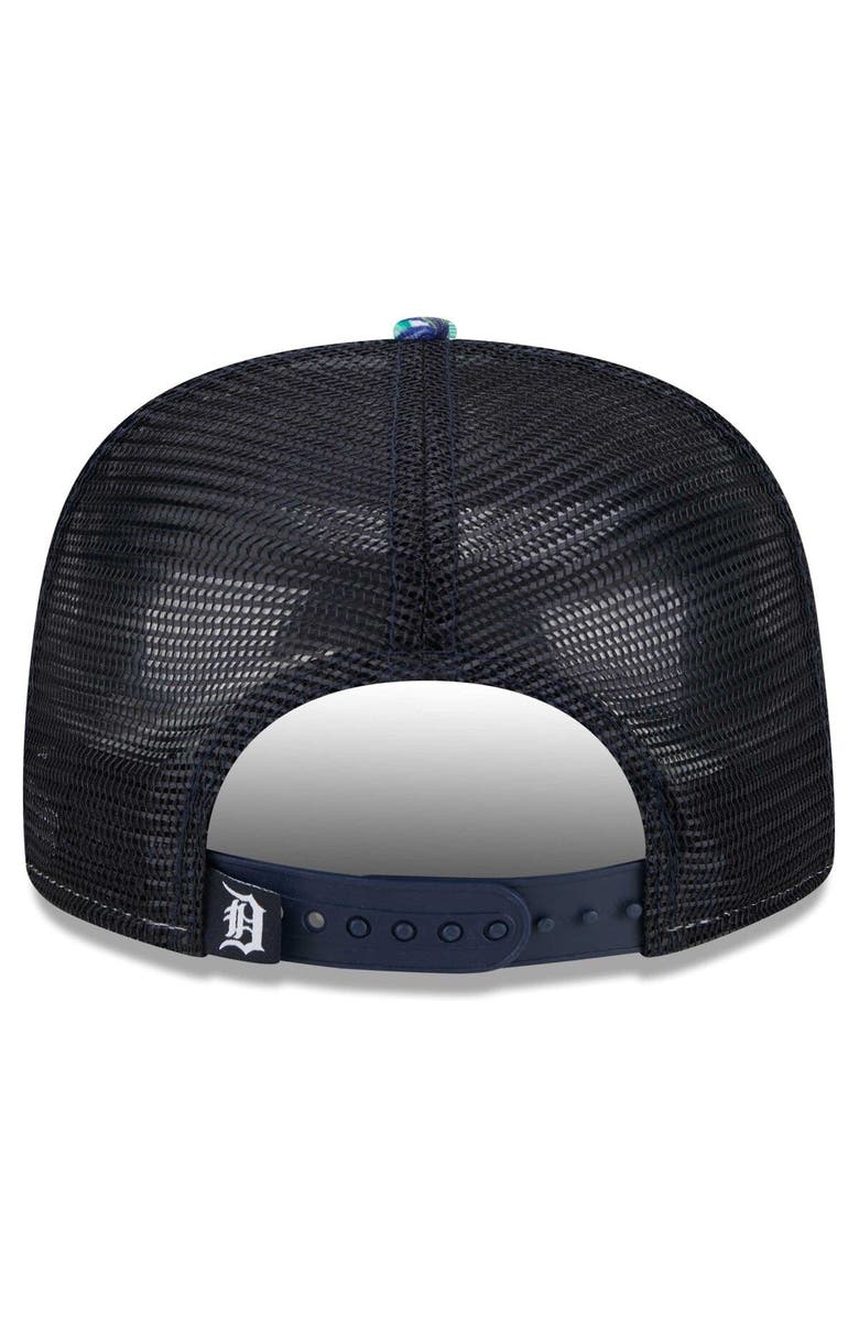 New Era Men's New Era Detroit Tigers Tropic Floral Golfer Lightly Structured Snapback Hat, Alternate, color, 