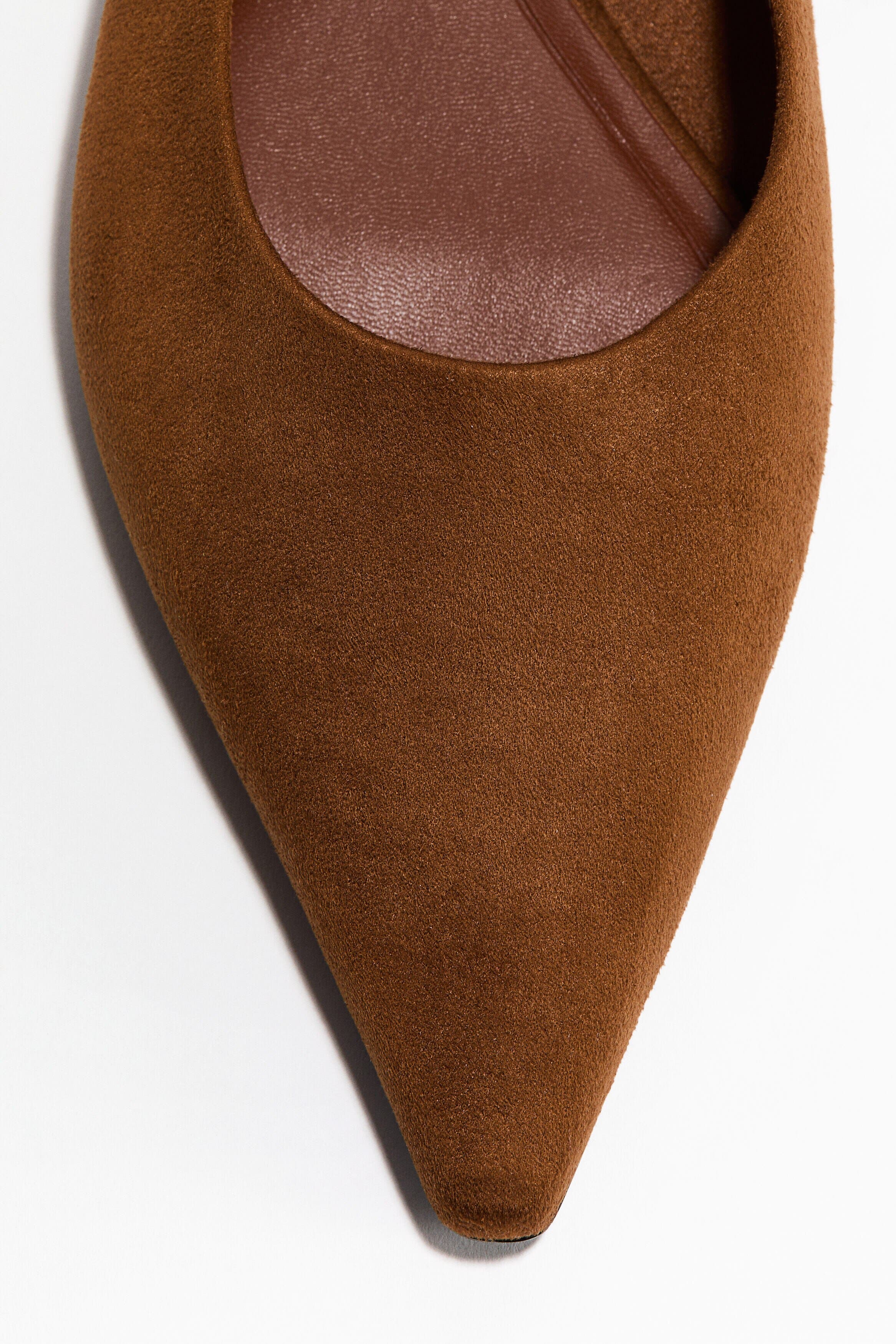 H&M Pointed Slingbacks, Alternate, color, Brown