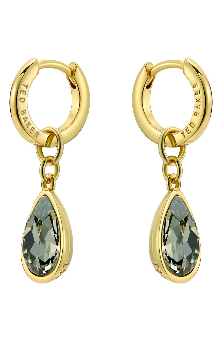 Ted Baker Divine Crystal Drop Huggie Hoop Earrings, Alternate, color, 