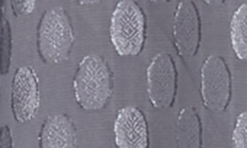 Dr2 By Daniel Rainn Daniel Rainn Long Sleeve Swiss Dot Blouse In Gray