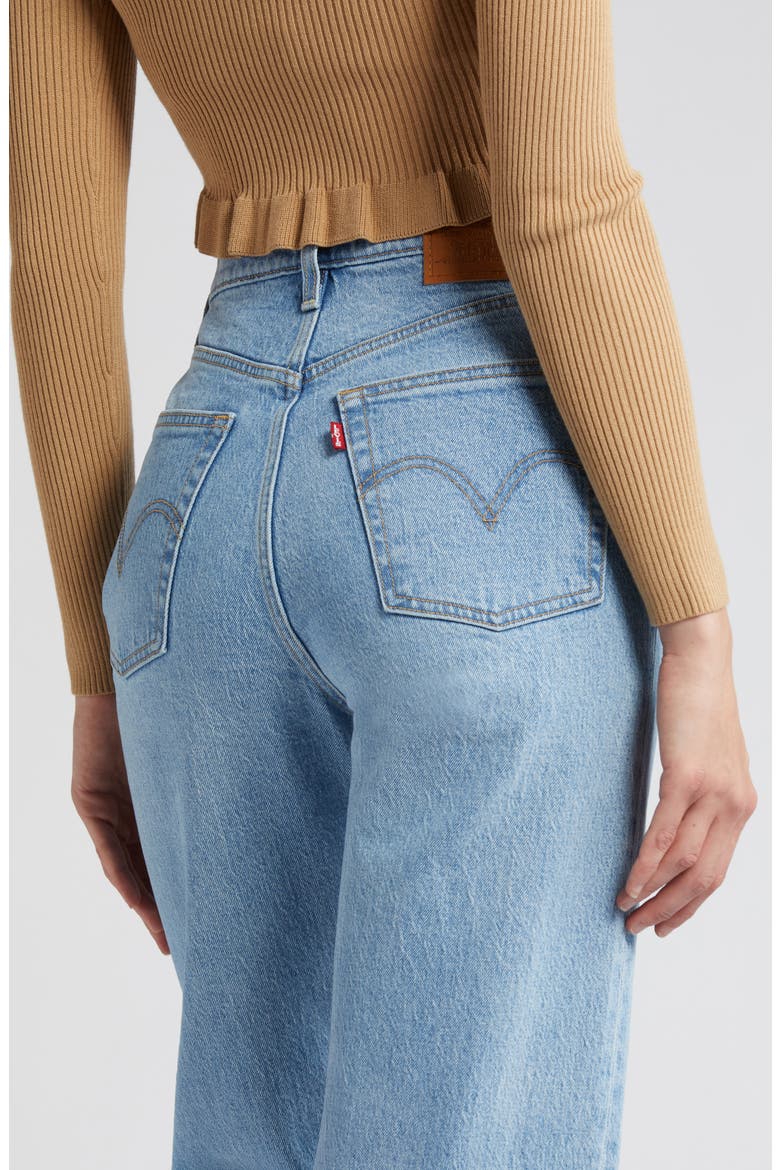 Ribcage High Waist Straight Leg Jeans, Alternate, color, SAMBA TANGO LIGHT
