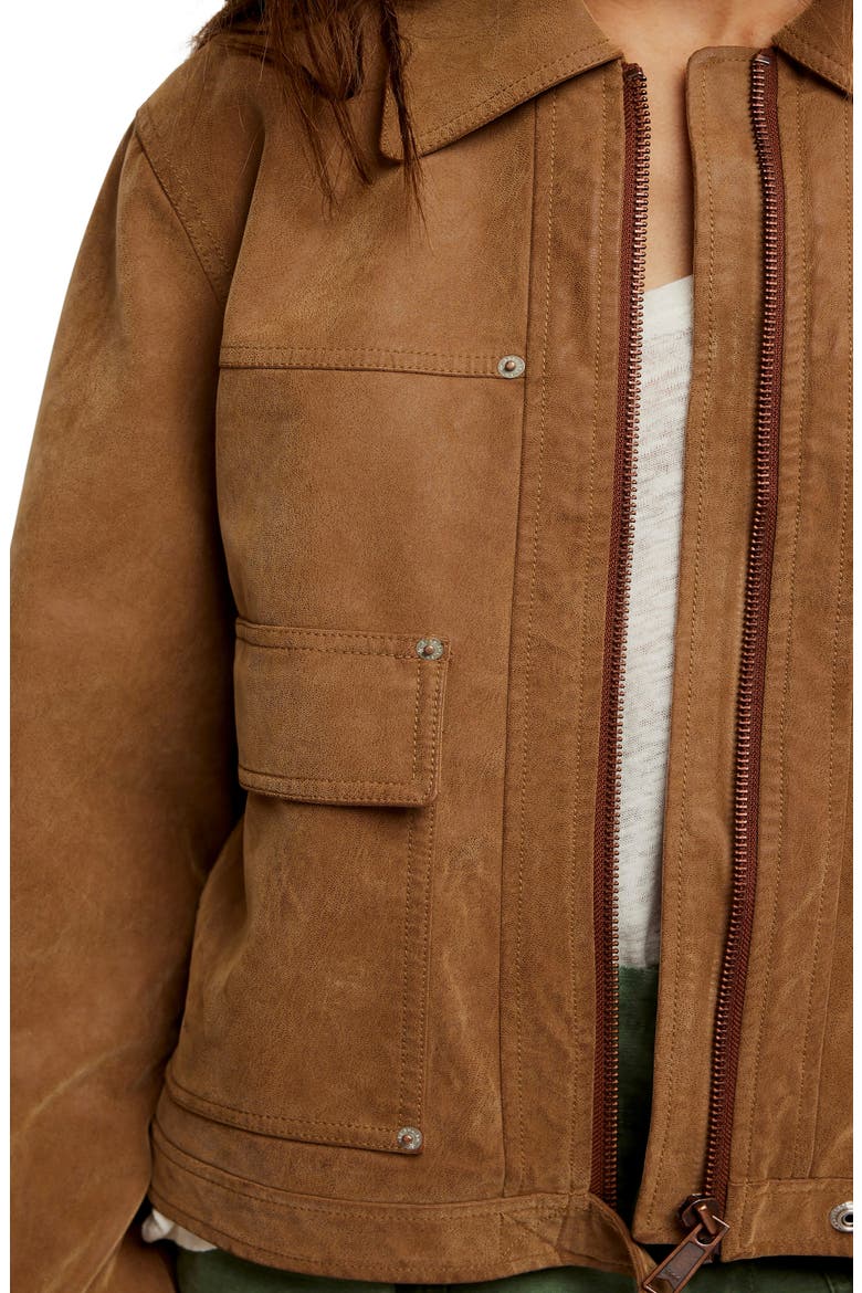 Blair Faux Suede Jacket, Alternate, color, CARAMEL CAFE
