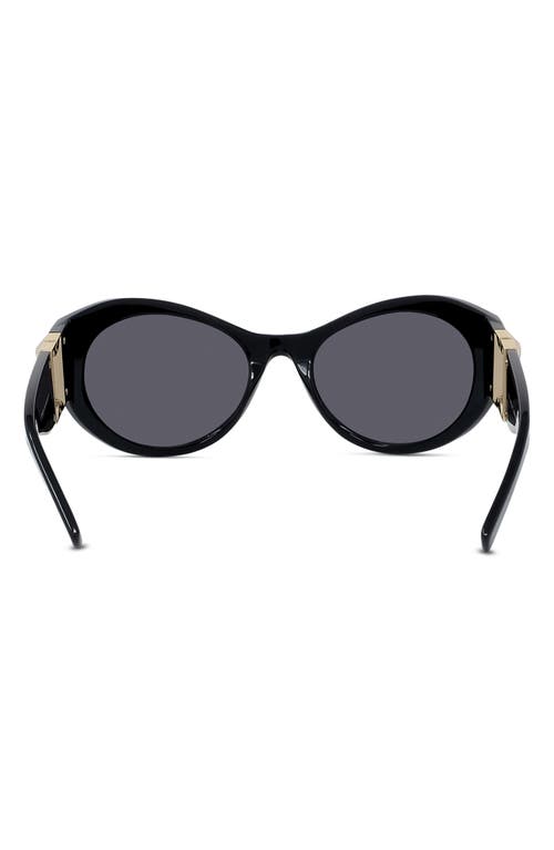 Givenchy 4g 63mm Oversize Cat Eye Sunglasses In Black