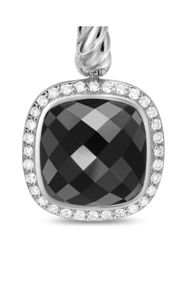 David Yurman Albion<sup>®</sup> Drop Earrings in Sterling Silver with Diamonds, 10mm, Alternate, color, 