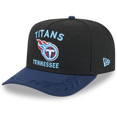 Men's New Era  Black/Navy Tennessee Titans 2025 NFL Draft A-Frame 9FIFTY Snapback Hat