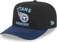 New Era Men's New Era  Black/Navy Tennessee Titans 2025 NFL Draft A-Frame 9FIFTY Snapback Hat