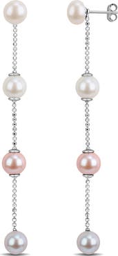 DELMAR Cultured Pearl Drop Earrings
