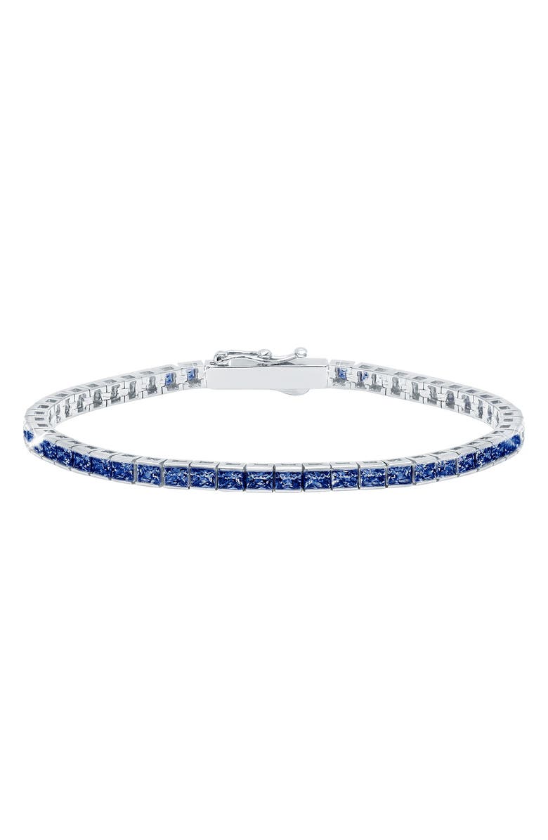 Crislu Tennis Bracelet, Main, color, Saphire