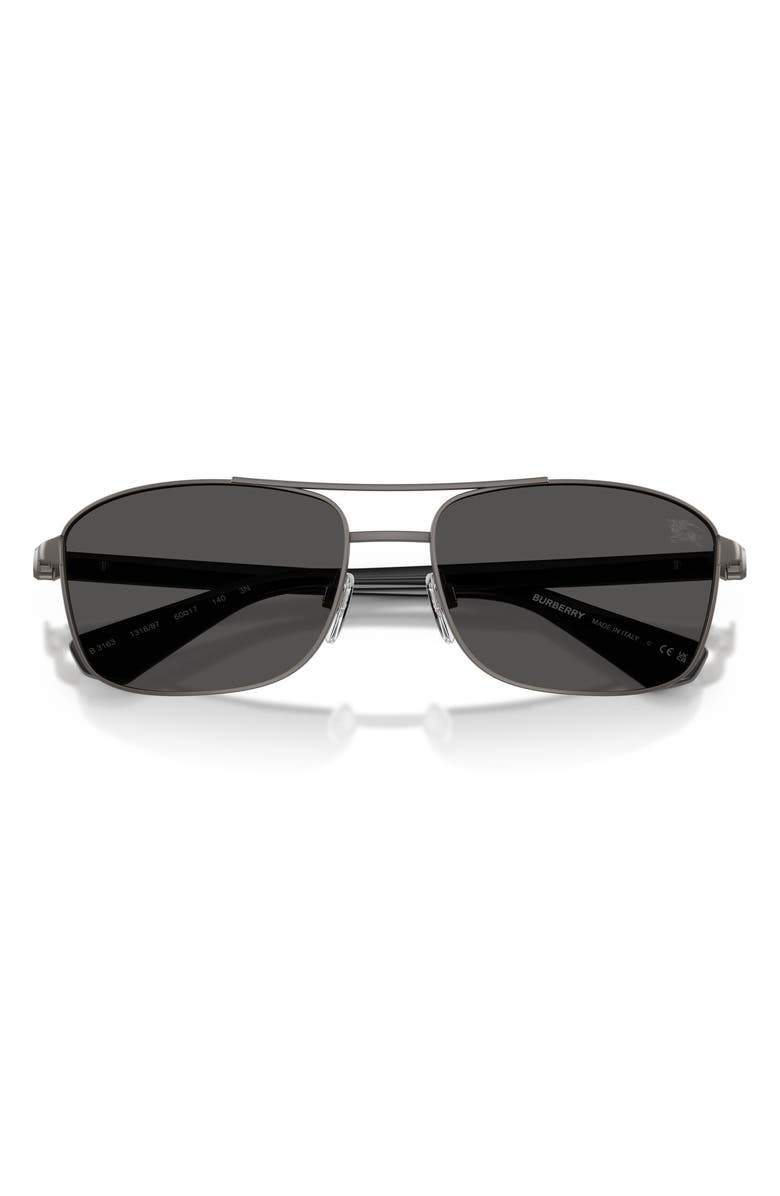 Burberry 60mm Rectangular Sunglasses, Alternate, color, 