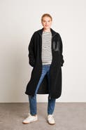 Nom Maternity Teddi Maternity & Baby Wearing Long Coat