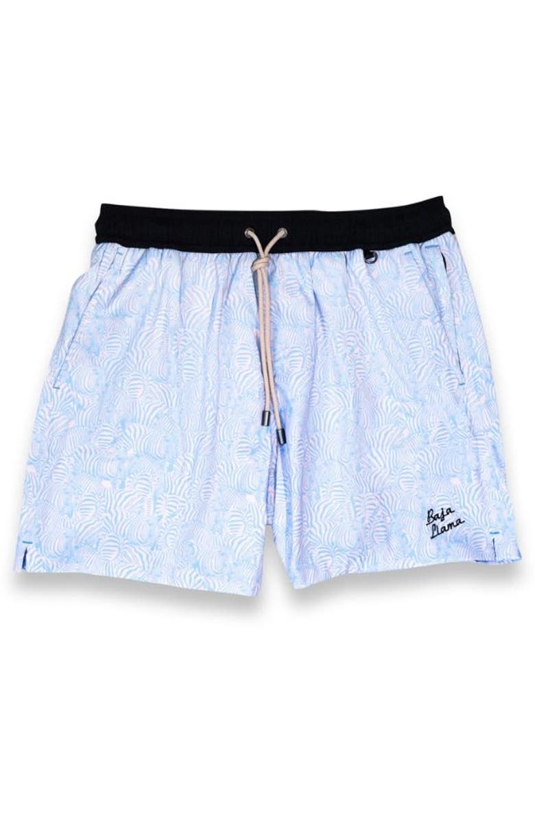 Baja Llama TOO MANY LINES ZEBRA - STRETCH SWIMSUIT, Main, color, 