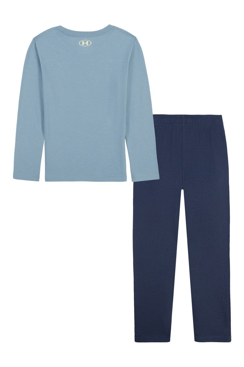 Kids' Snake Long Sleeve T-Shirt & Fleece Pants Set, Alternate, color, BLUE WIND