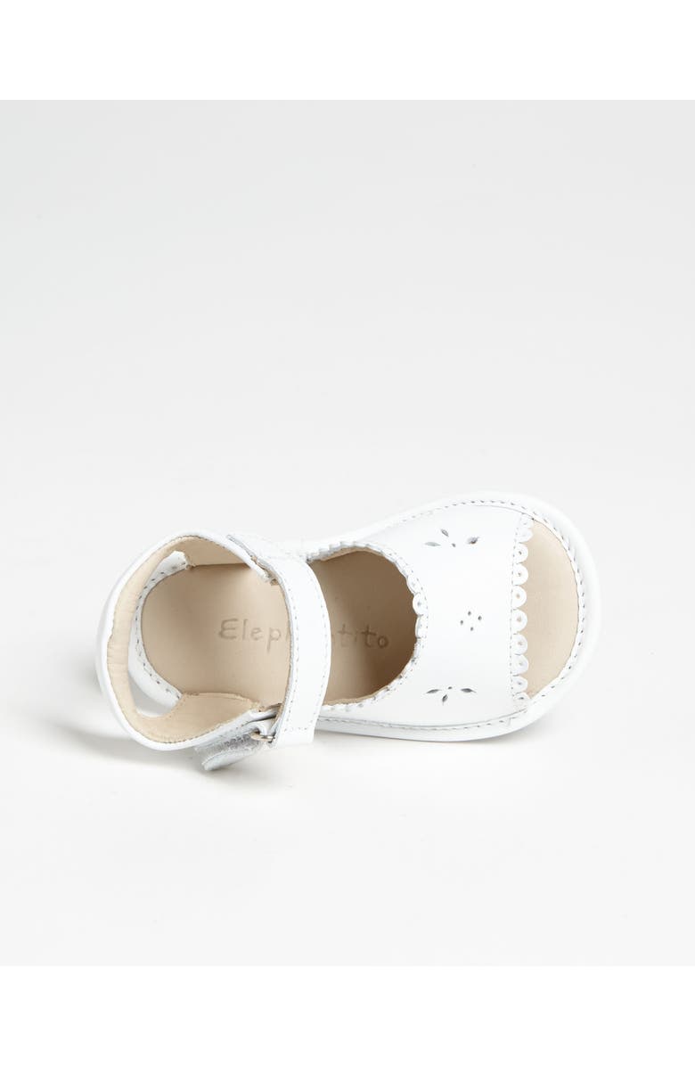 Elephantito Scalloped Sandal, Alternate, color, White