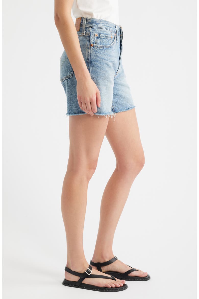501® Mid Thigh Denim Cutoff Shorts, Alternate, color, FUN FLARE LIGHTWEIGHT