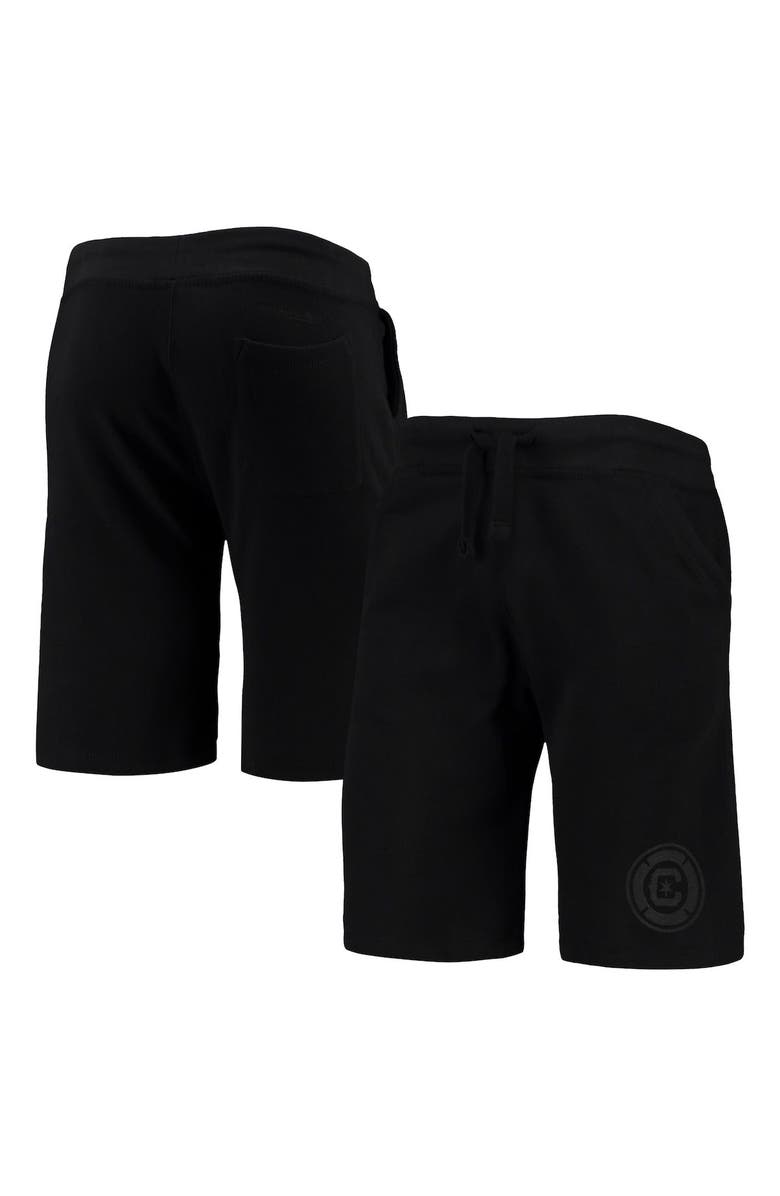 Mitchell & Ness Men's Mitchell & Ness Chicago Fire All Black Fleece Shorts, Main, color, Black