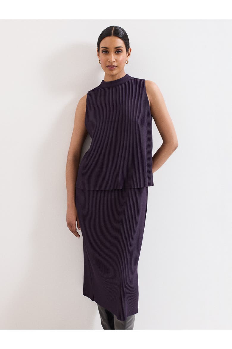 Gracie Ribbed Dress, Alternate, color, Purple