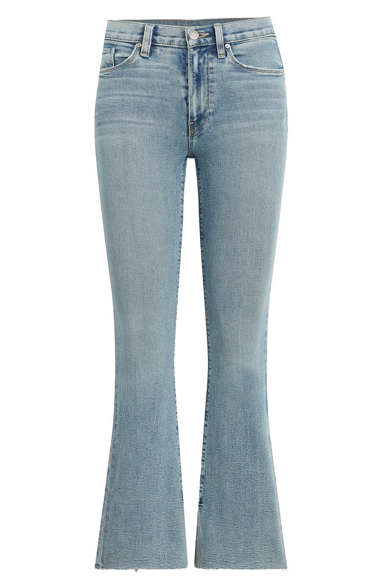 Hudson Jeans Barbara Raw Hem High Waist Bootcut Jeans, Alternate, color, Cali