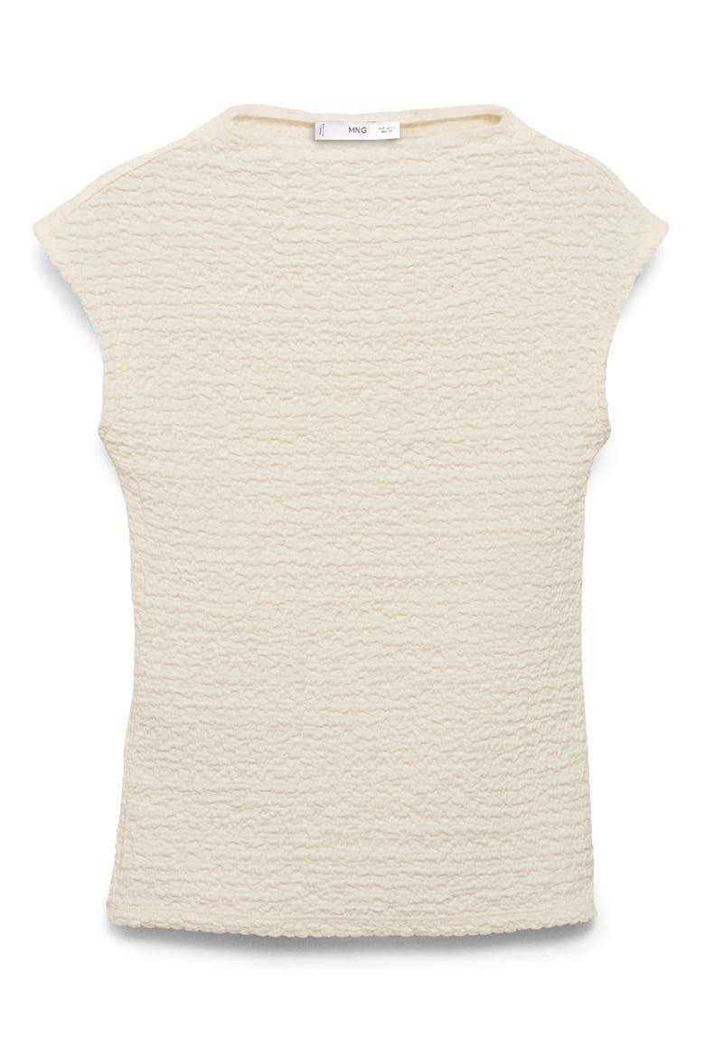 Textured Cotton Blend Top, Alternate, color, OFF WHITE