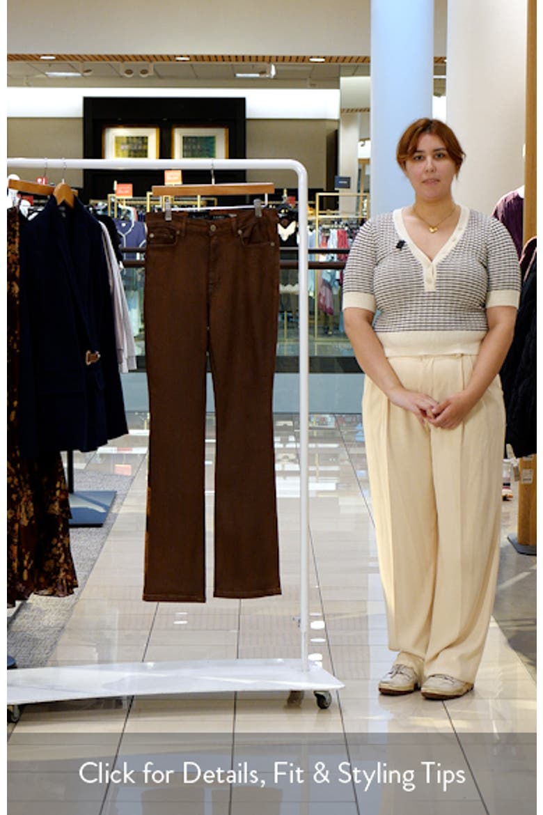 Coated High Waist Bootcut Jeans video