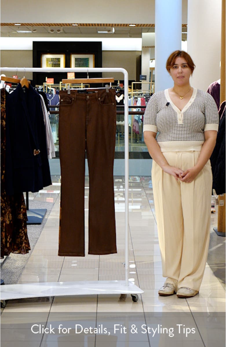 Coated High Waist Bootcut Jeans, sales video thumbnail