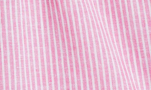 Nordstrom Kids' Linen & Cotton Shorts In Pink Boss Nova Stripe