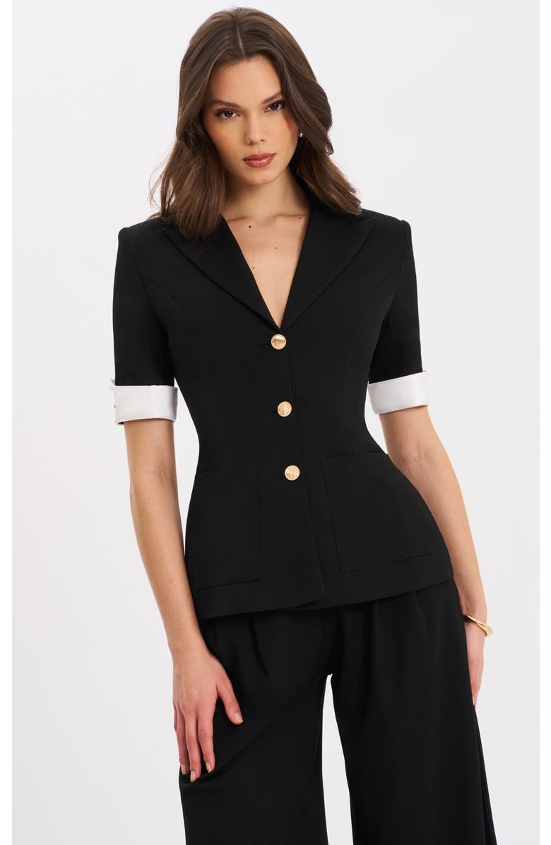 Miss Circle Aleena Short Sleeve Business Casual Blazer, Alternate, color,