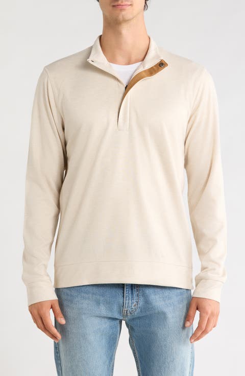Herringbone Quarter Zip Pullover