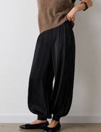 Whistles High Rise Satin Balloon Leg