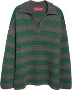 The Elder Statesman Dume Stripe Cashmere Rugby Sweater