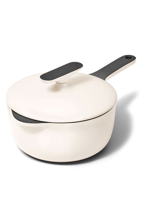Enameled Cast Iron 1.8-Quart Mini Sauce Pan with Lid