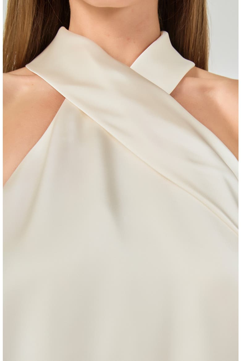 Satin Halter Top, Alternate, color, IVORY
