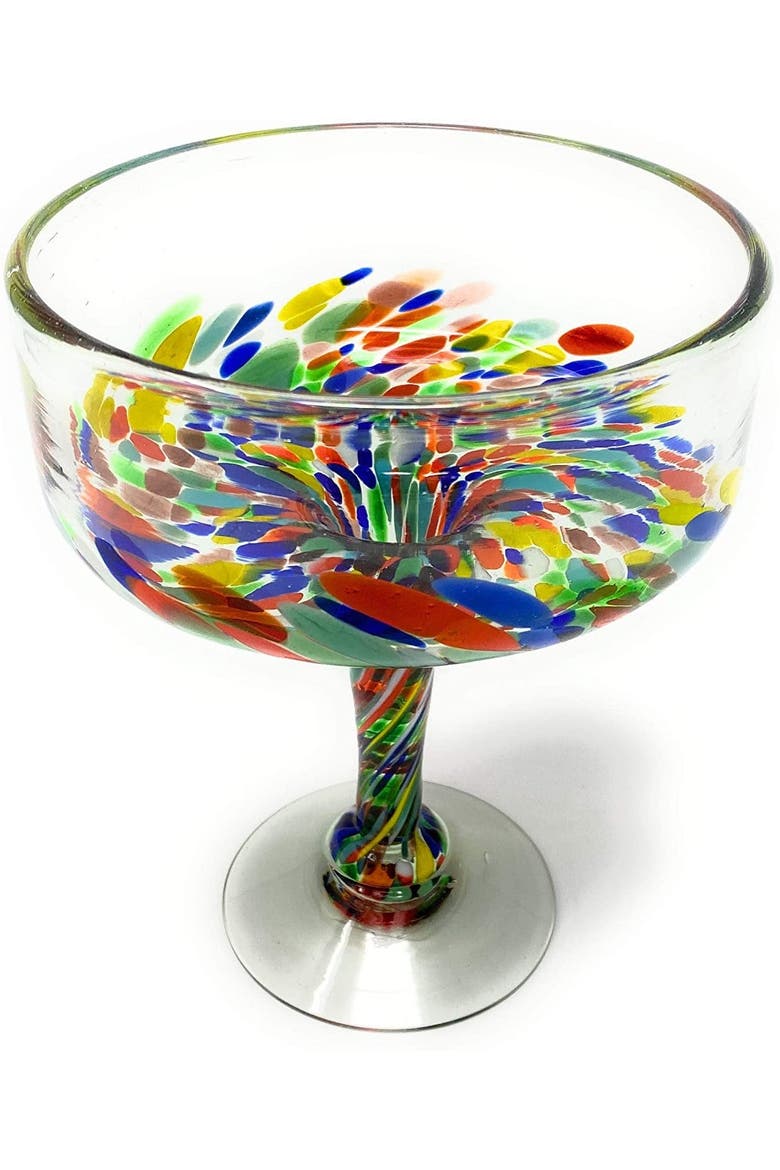 Confetti Carmen Design Margarita Glasses - Set of 4, Alternate, color, Confetti