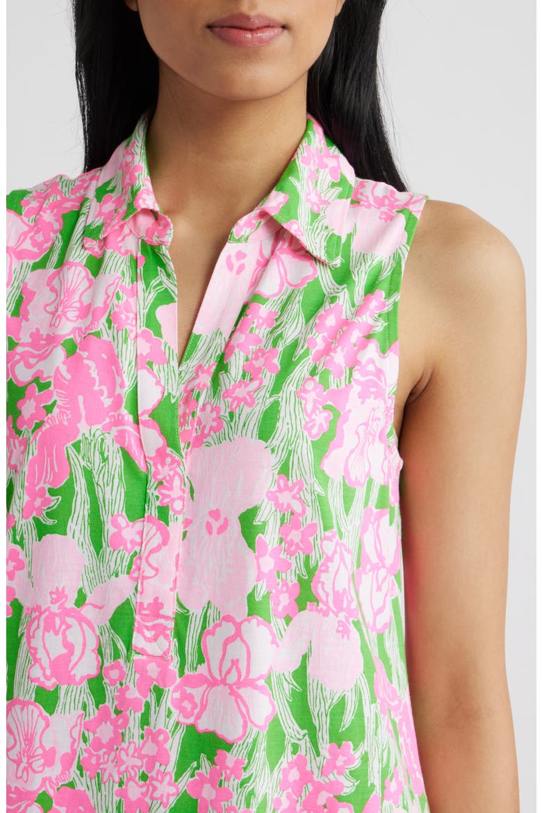 Riegan Print Sleeveless Shirtdress, Alternate, color, PUTTING GREEN HANNAH