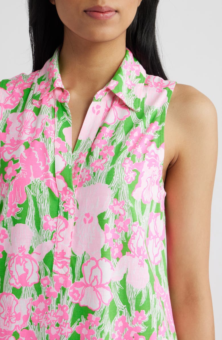 Lilly Pulitzer<sup>®</sup> Riegan Print Sleeveless Shirtdress, Alternate, color, Putting Green Hannah