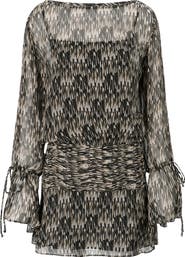 STAUD Beatrix Smocked Waist Dress