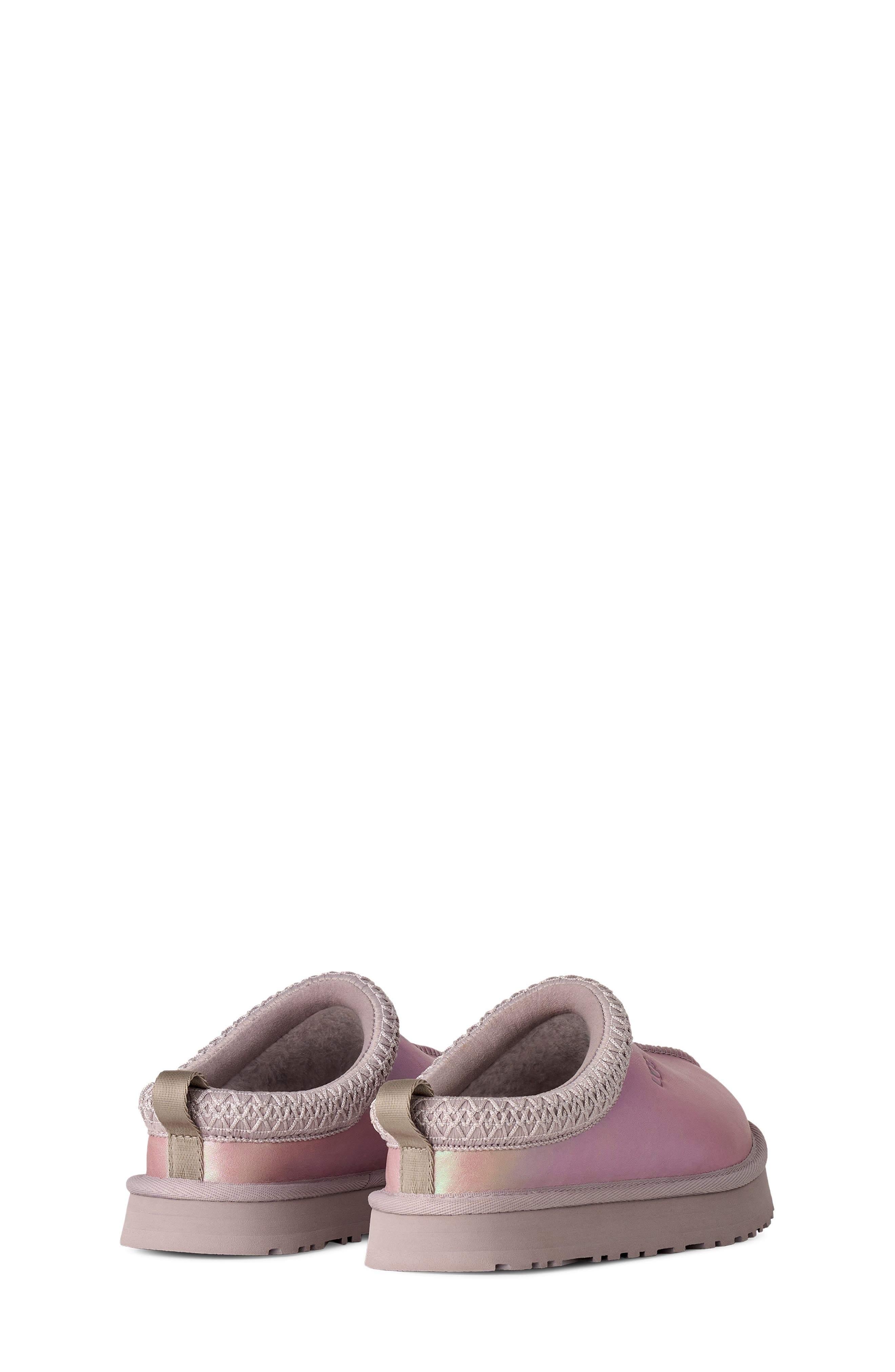 Kids' Tazz Frosted Leather Slipper, Alternate, color, LAVENDER SMOKE